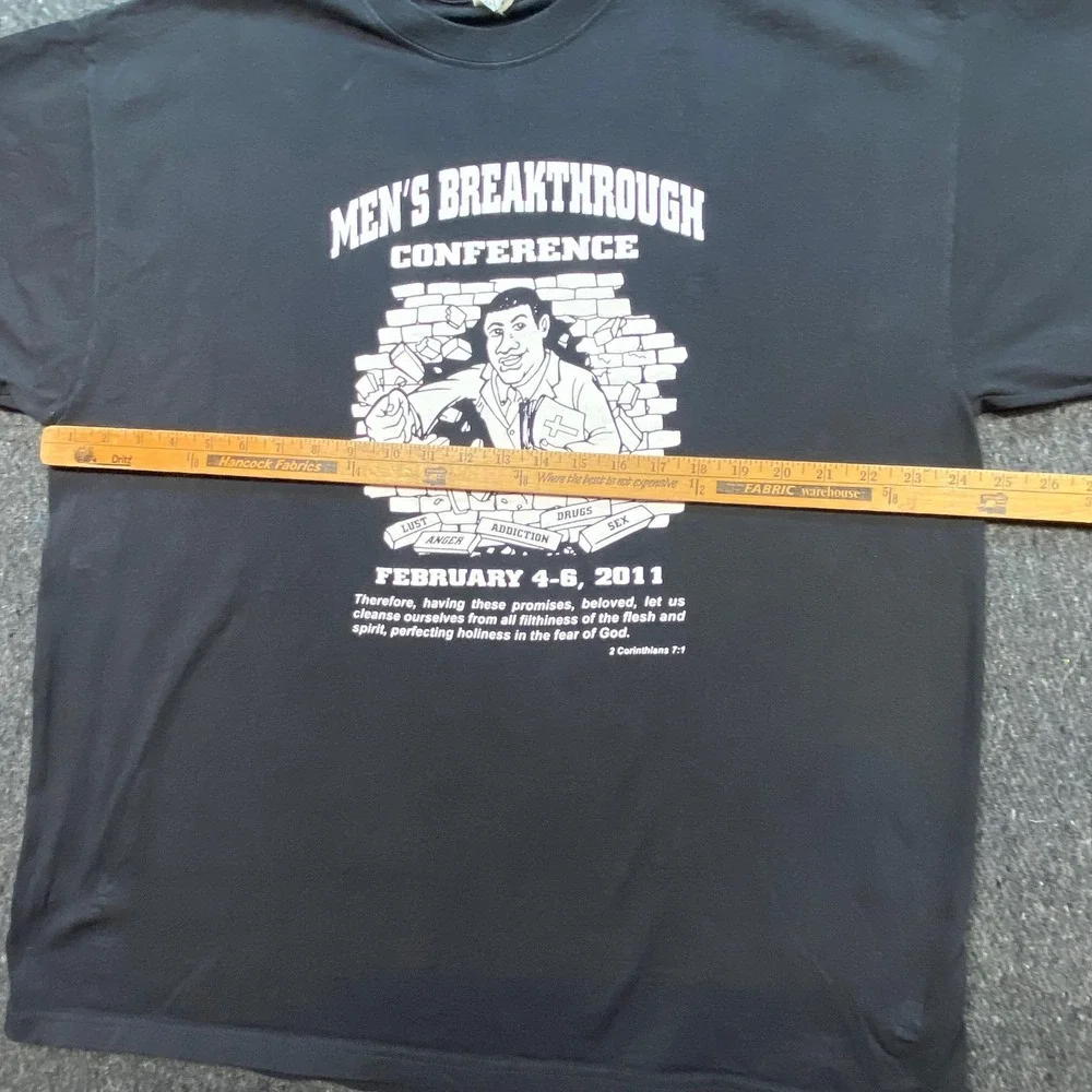 Magnum Weight Mens Breakthrough Conference TShirt Sz 2XL Black 2011‎ Graphic Tee